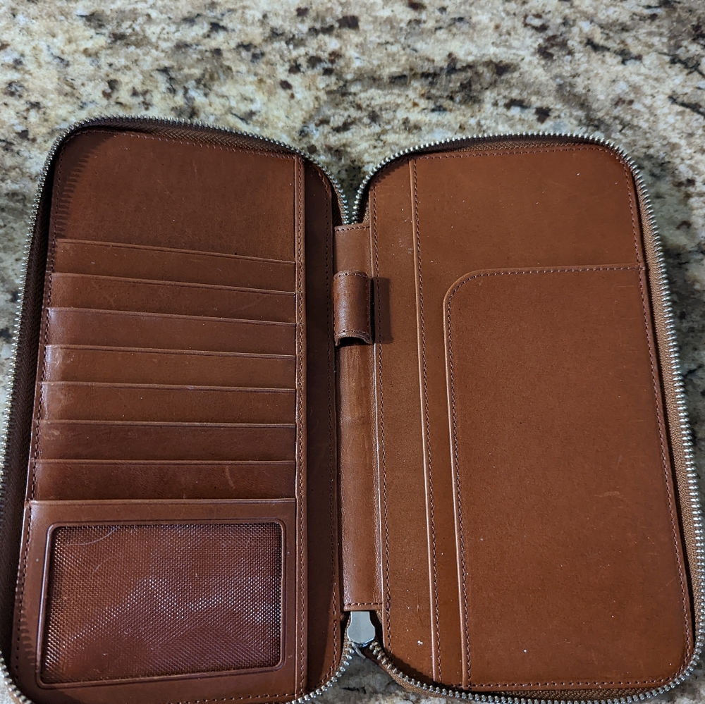 Galen Leather zippered hobonichi weeks wallet